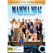 Mamma Mia!: Here We Go Again (Includes Sing-Along Edition) DVD - New!!!