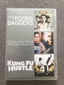 Crouching Tiger, Hidden Dragon, House of Flying Daggers, Kung Fu Hustle DVD New!