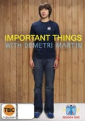 Important Things With Demetri Martin: Season 1 (DVD) - New!!!