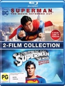 Superman The Movie Blu-ray Extended Cut 2 Movies (Christopher Reeve) Region B