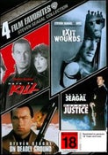 4 Film Favorites Steven Seagal Hard to Kill Out for Justice Exit Wounds DVD R1