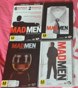 MADMEN... SEASONS 1 TO 4, PAL AND AREA 4, COMPLETE SEASONS.