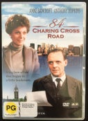 84 Charing Cross Road dvd. 1987 Anglo-American film with Anthony Hopkins. Drama.
