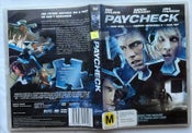 PAYCHECK - BEN AFFLECK - AARON ECKHART -JOHN WOO DIRECTOR (W LIGHT SCRATCHES)DVD