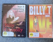 2 " BILLY" COMMEDY CLASSICS - BILLY T JAMES & BILLY CONNOLLY = SEE DESCRIPTION