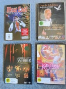 4 MIXED DVDS = SEE DESCRIPTION MAINLY MUSICAL YOU CAN MIX WITH OTHER AUCTIONS