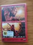 2 movies: Spiderman & Spiderman 2 - Tobey Maguire