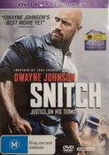 Snitch: Justice on His Terms - Dwayne Johnson DVD Region 4