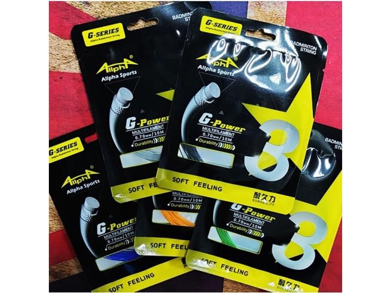 Allpha 10Pcs Badminton String 0.7mm High Polymer Multiflament Badminton ...