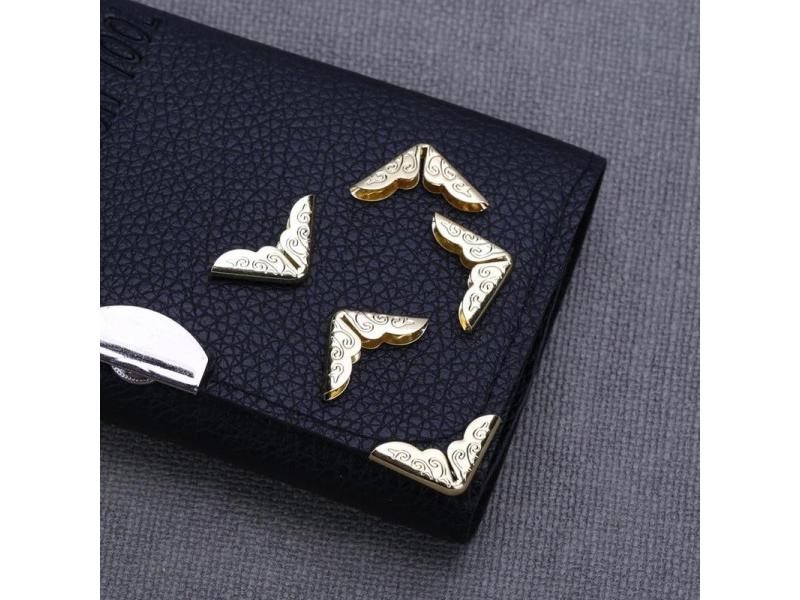 100/200pcs Metal Book Corner Protectors Tone Scrapbooking Albums Menus ...