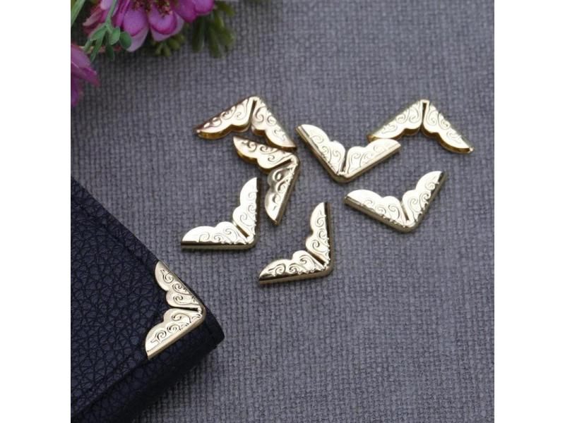 100/200pcs Metal Book Corner Protectors Tone Scrapbooking Albums Menus ...