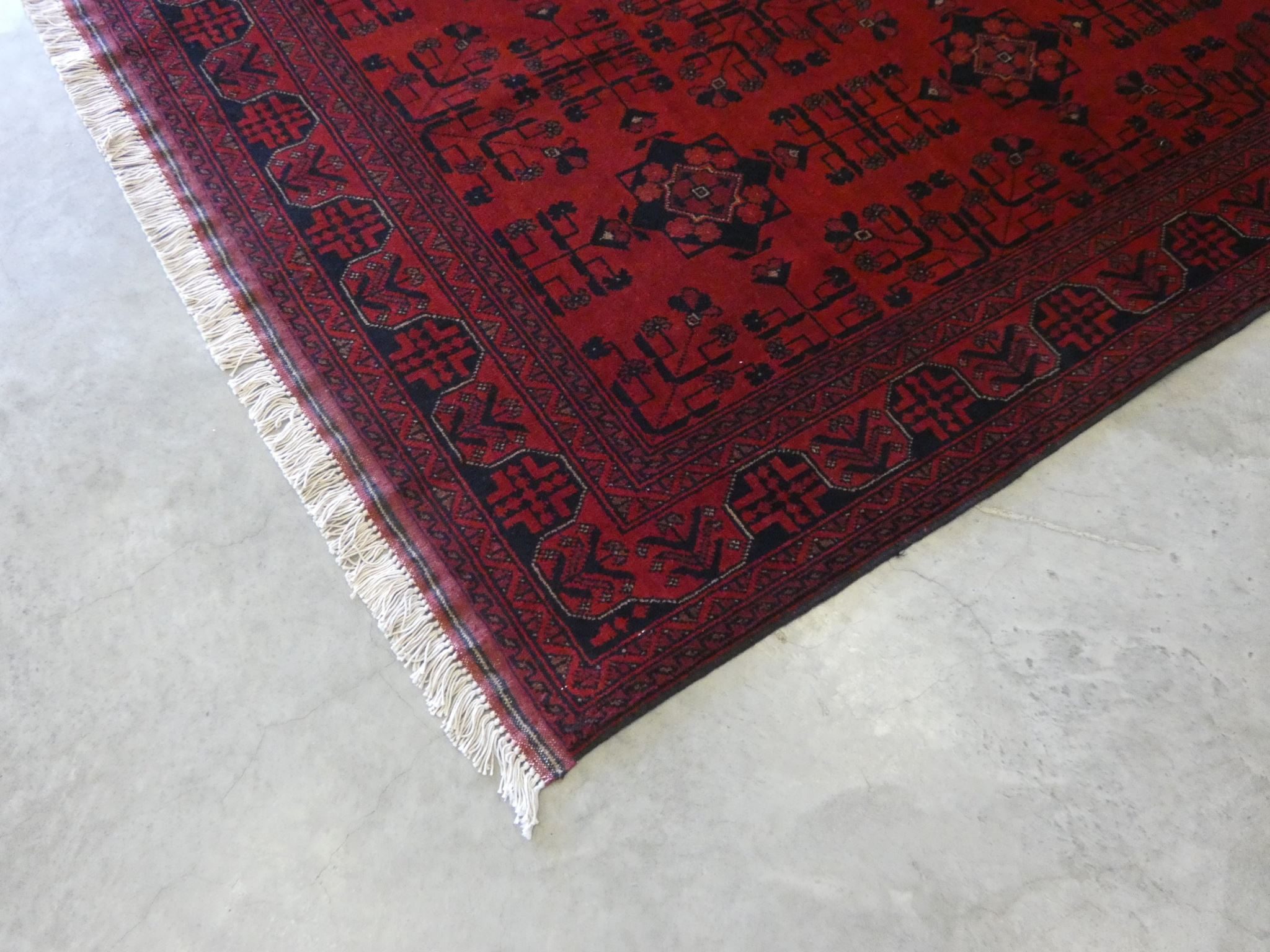 Khalabar Rug Afghan Hand Knotted Khal Mohammadi Rug Size: 149 x 203 cm : BidBud