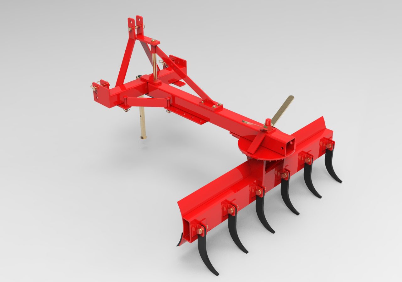 Grader Rear Ripper LandMax 6ft Rear Grader Blade with Rippers : BidBud