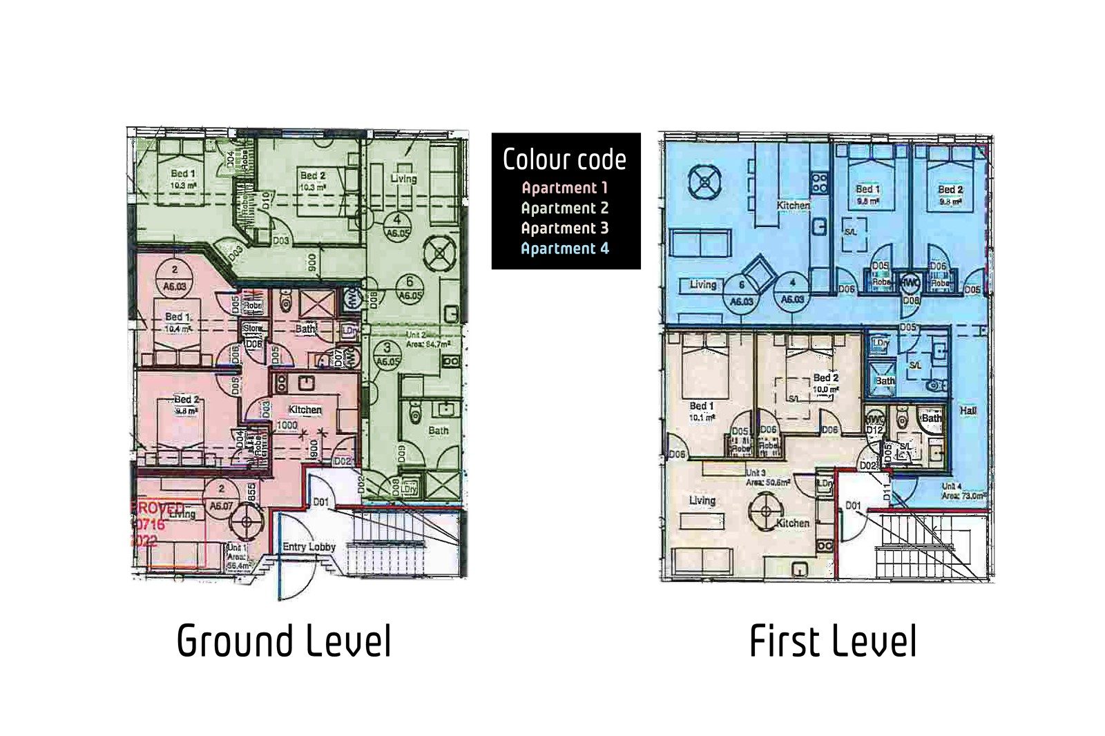 4 x 2 Bedroom Units — slide 17