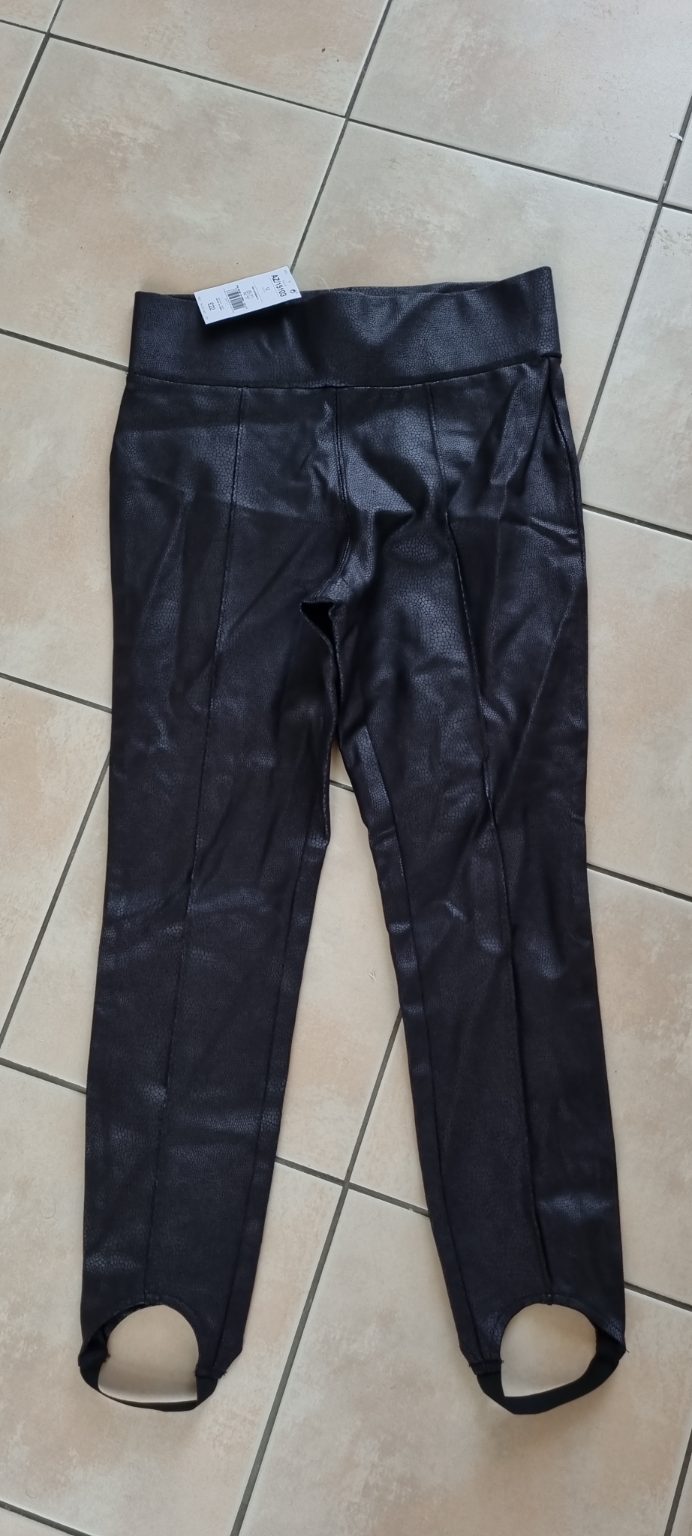 Next Black Snakeskin Pants size 12 New with tag