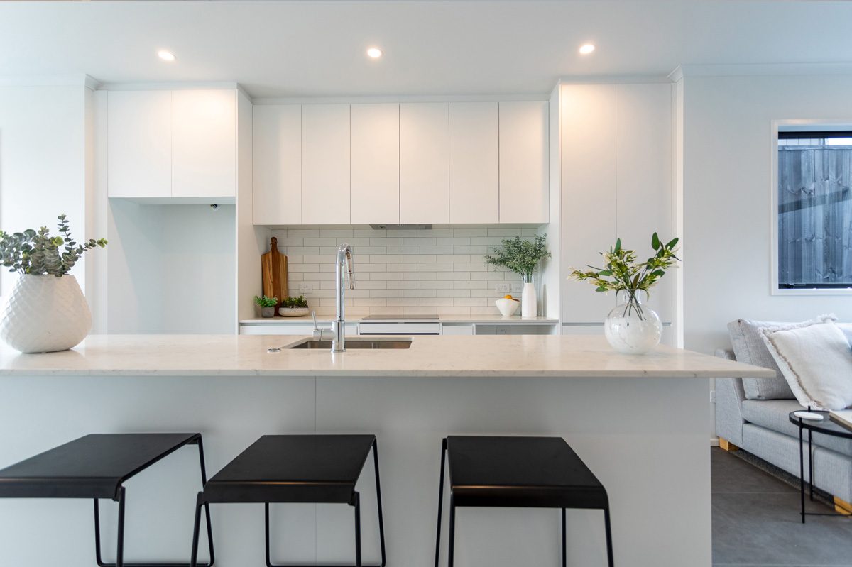 Contemporary New Duplex with Double-Length Garage — slide 2