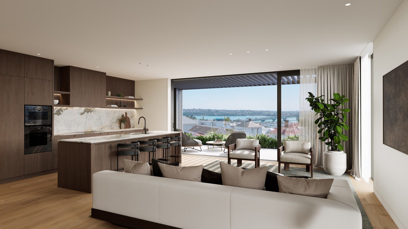 Elevated luxury living above Auckland’s harbour — slide 2