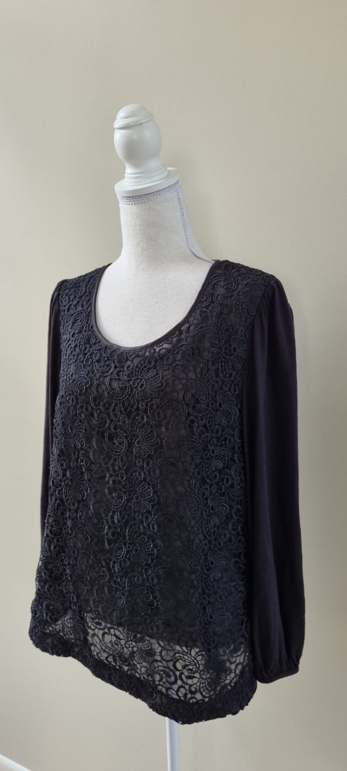 Sable & Minx Merino Contrast Top size 14, image 2