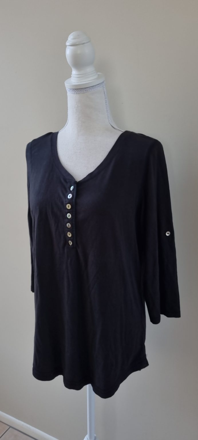 Wallace Cotton Black Top size 12, image 2