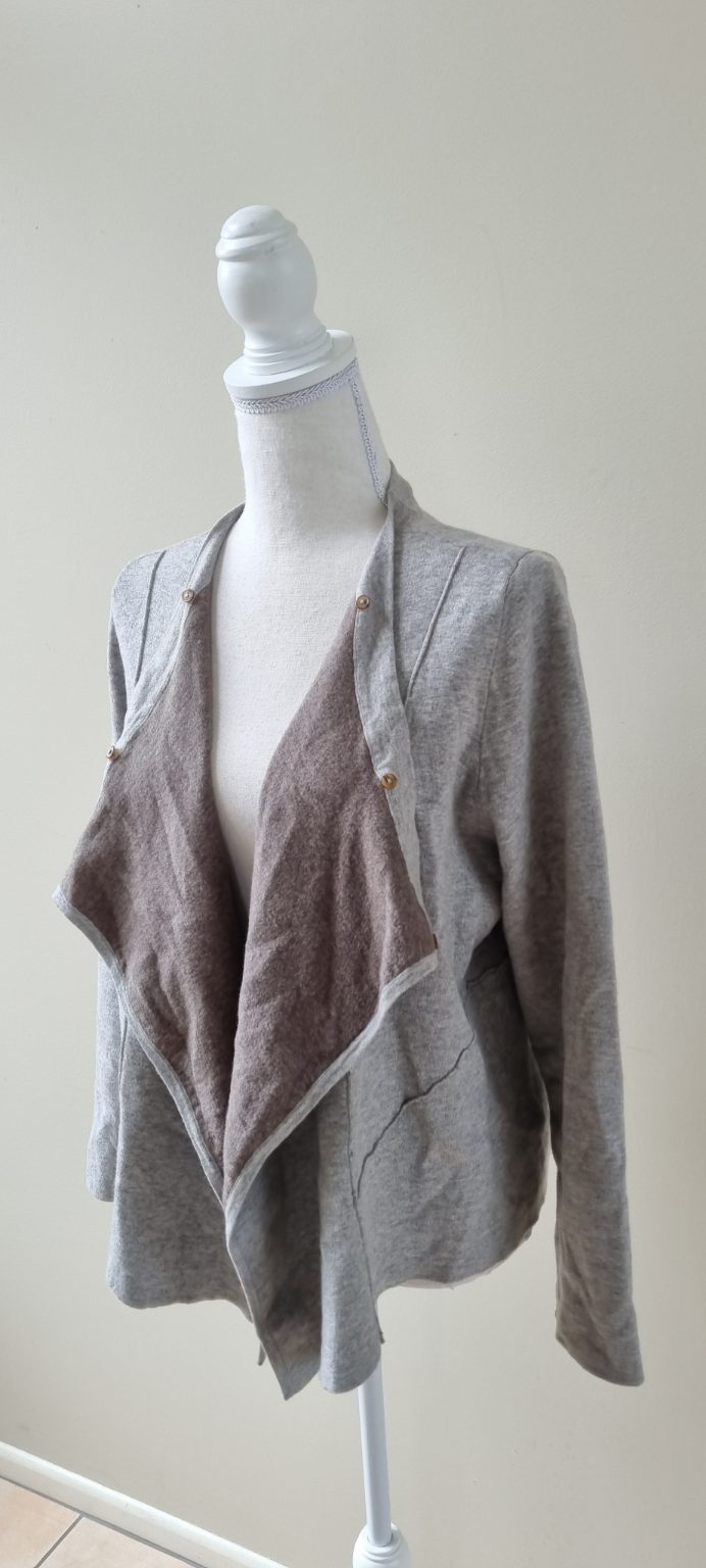 Blue Illusion Wool Blend Cardigan size 14, image 2