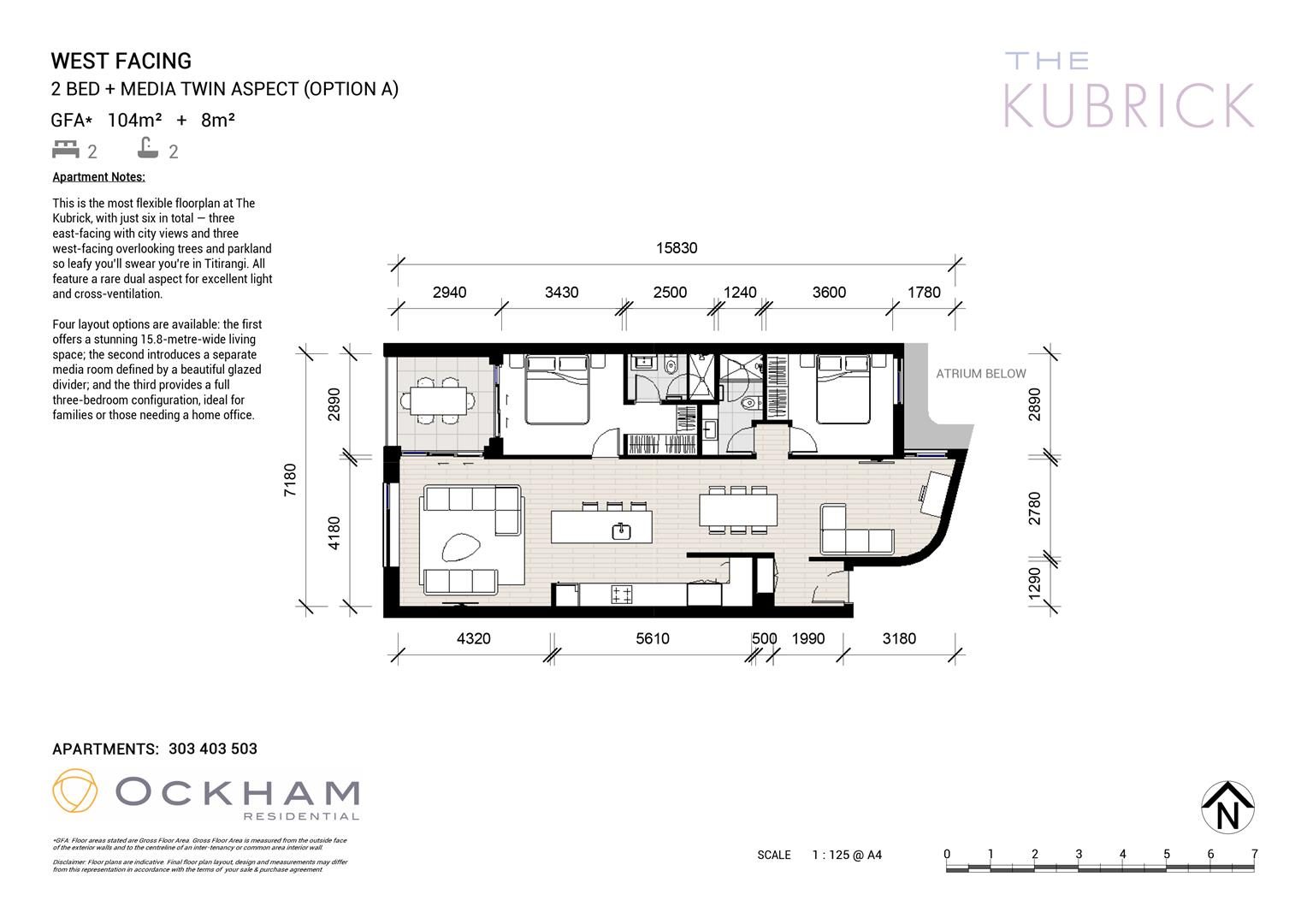 Six three bedroom apartments - flexible layouts — slide 16