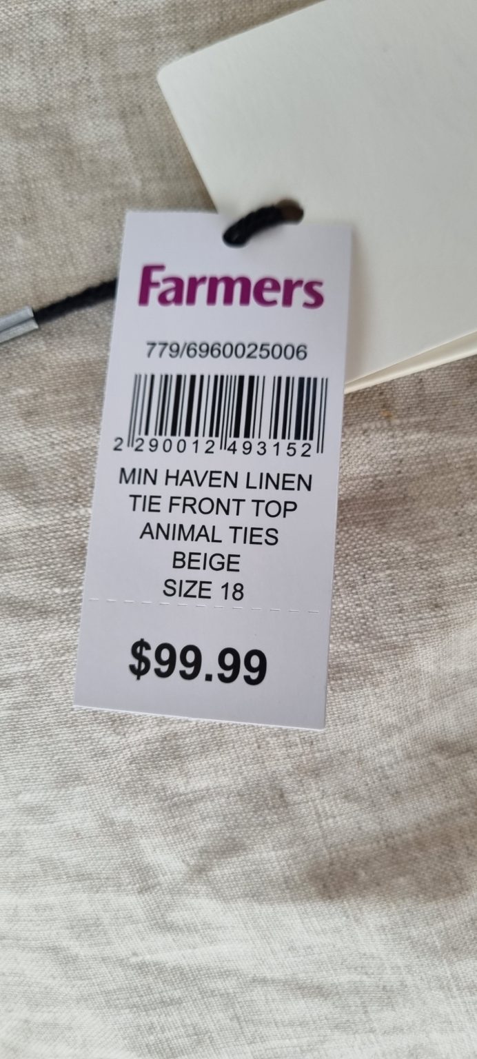 Mineral Linen Jacket size 18 NEW WITH TAG, image 4
