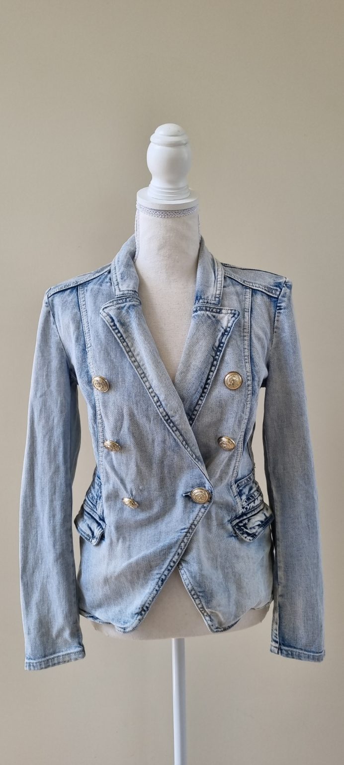 Decjuba Denim Blazer Jacket size 8