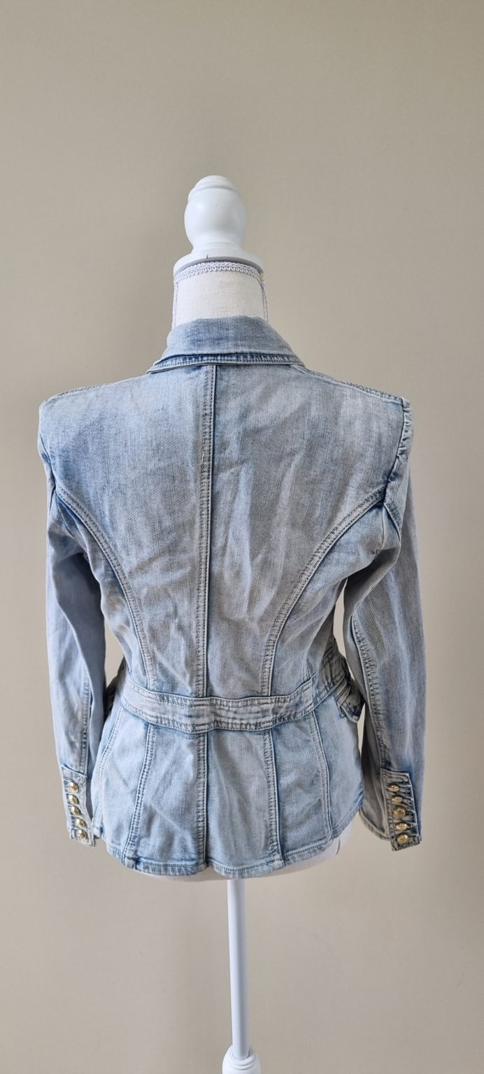 Decjuba Denim Blazer Jacket size 8, image 3