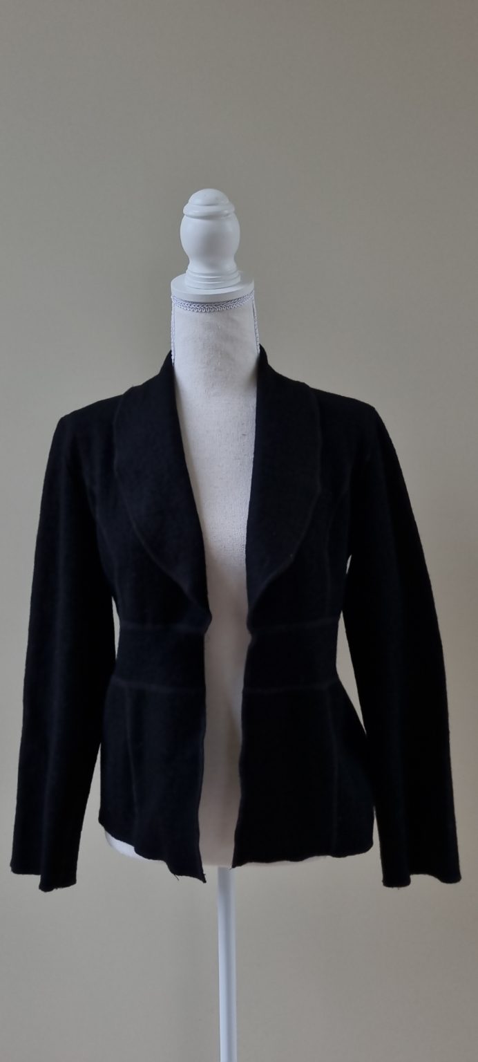 Miriam Gibson Black Wool Blend Jacket size 10
