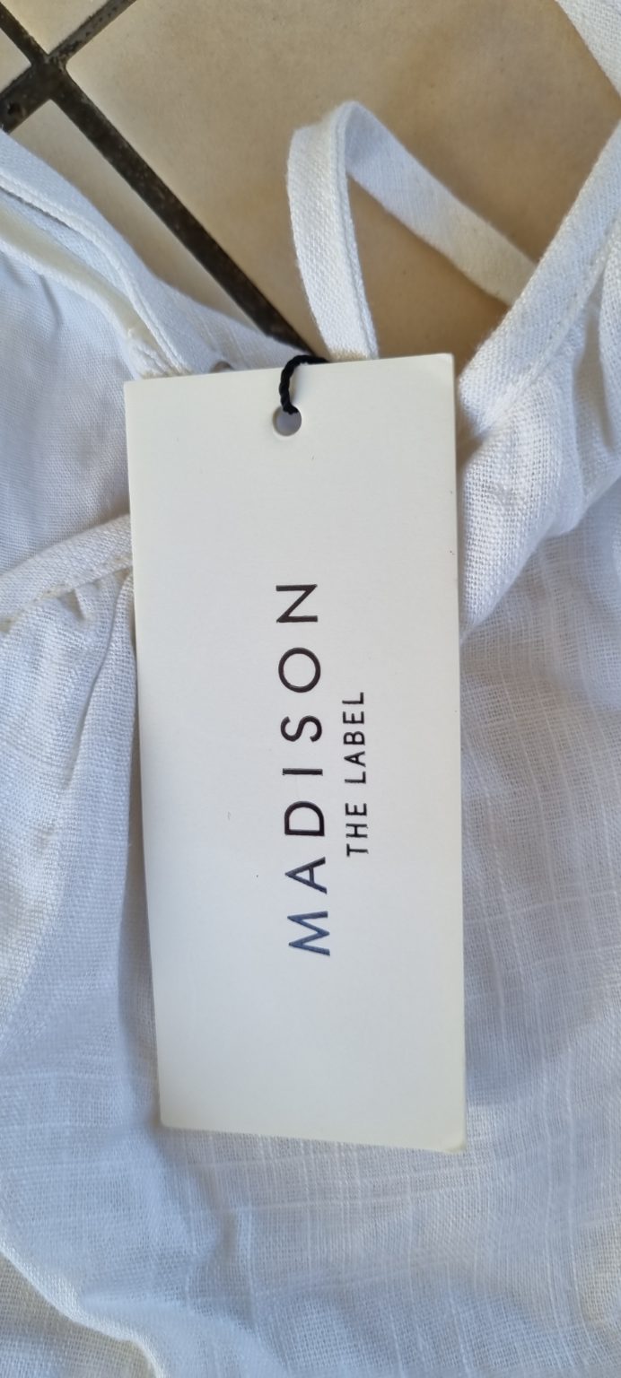 Madison The Label Linen Blend Pants Jumpsuit size M NEW WITH TAG, image 2
