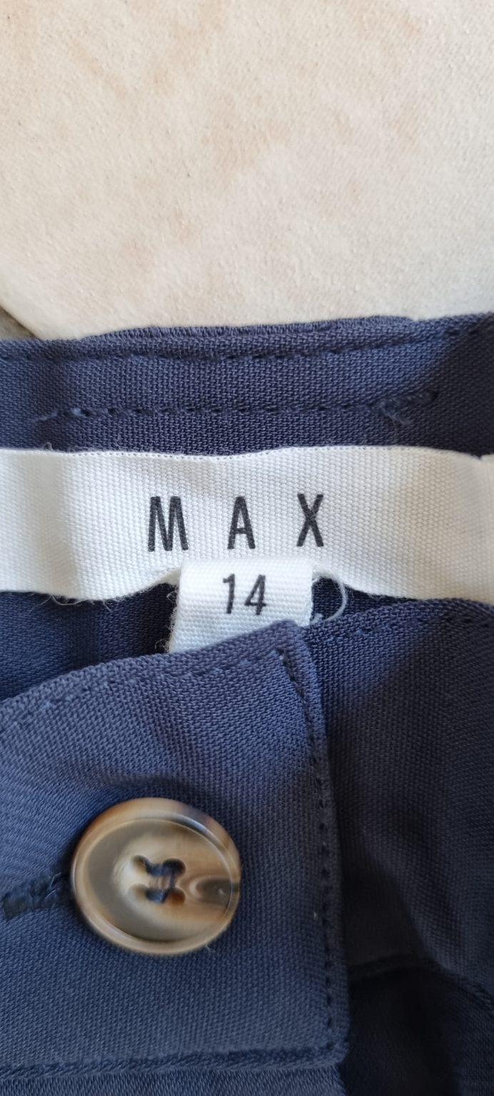 Max Navy Pants size 14, image 2