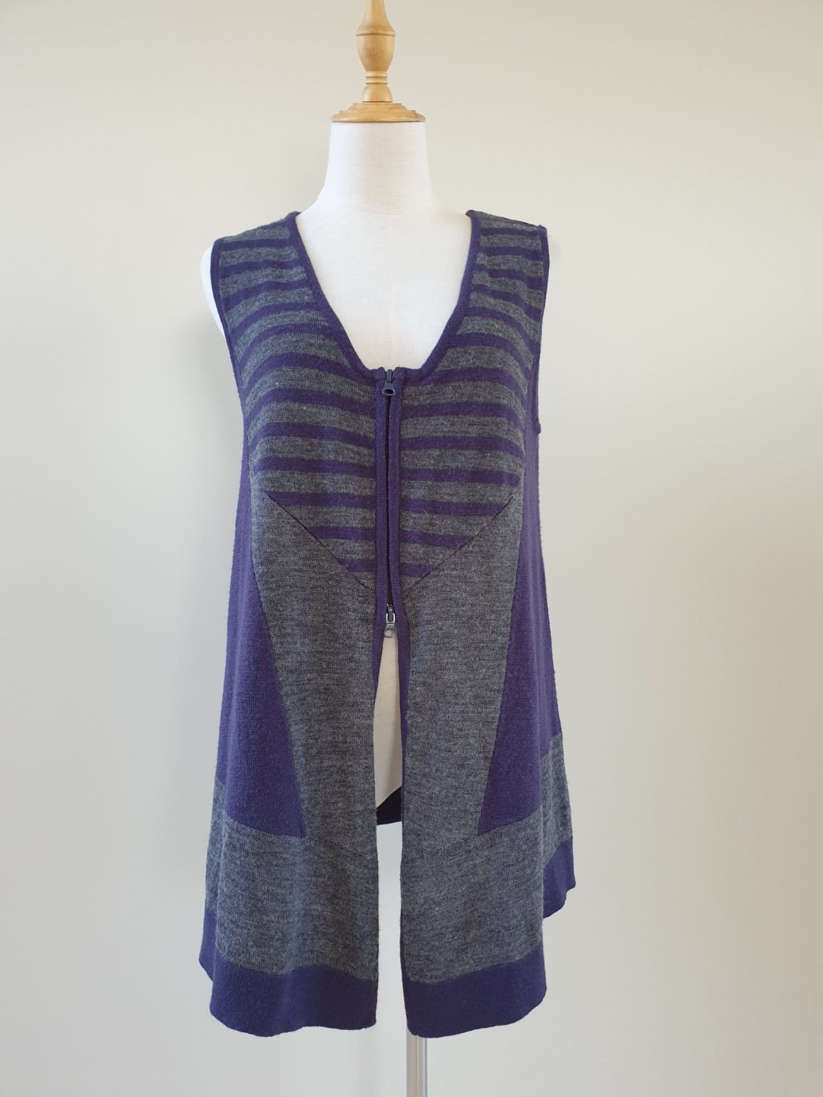 Twin Rivers Wool Blend Tunic Cardigan size M