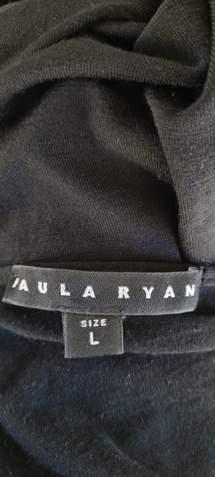 Paula Ryan Black Merino Wool Cardigan size L, image 5