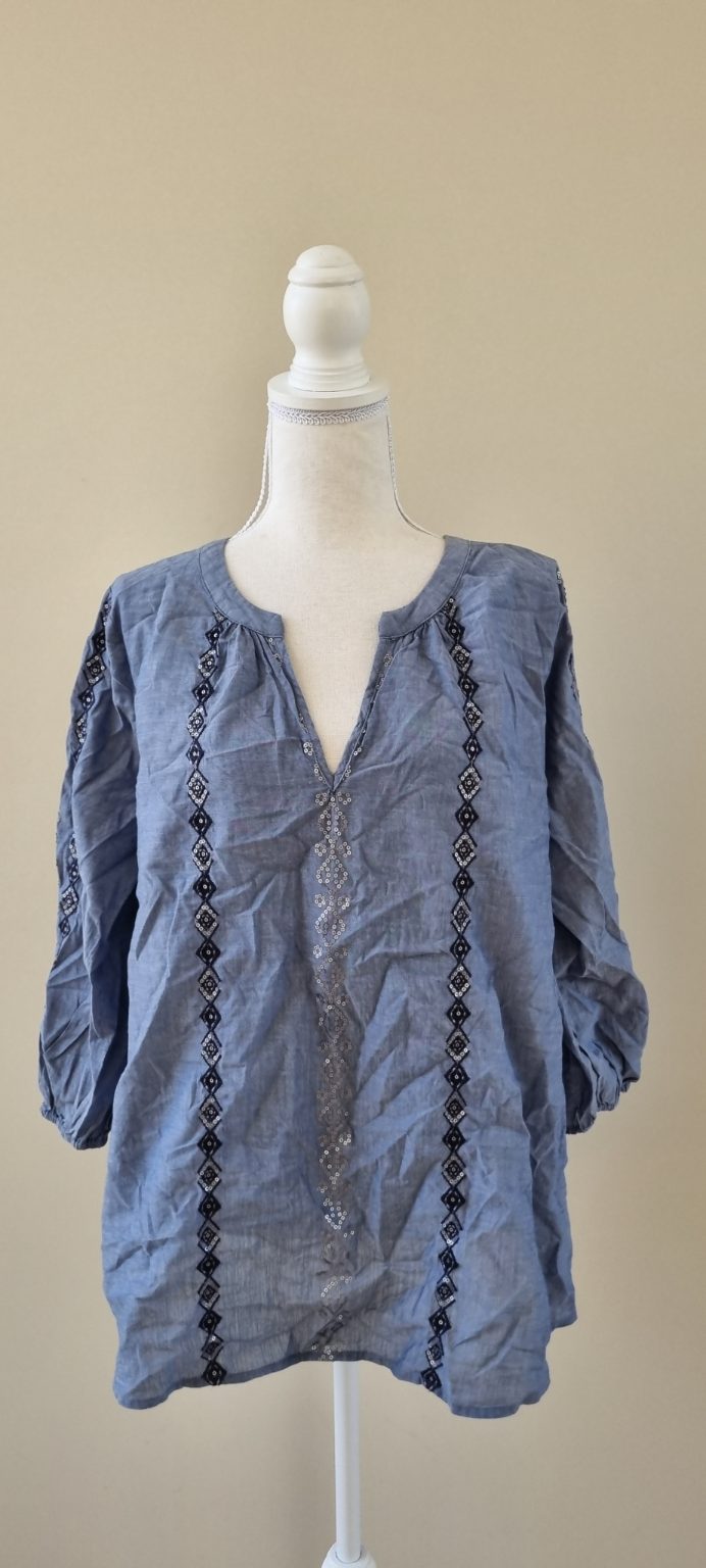 Blue Illusion Tunic size L / 16