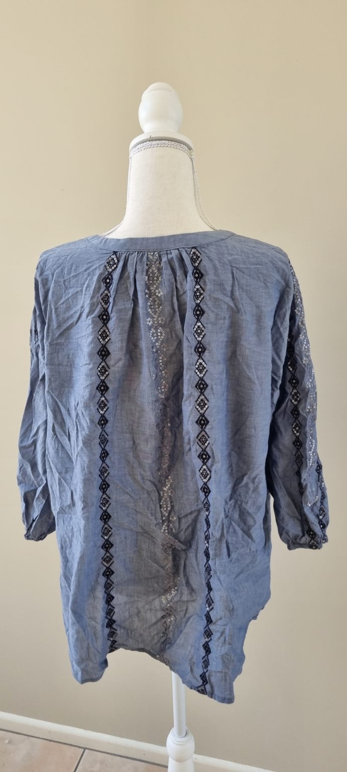 Blue Illusion Tunic size L / 16, image 3