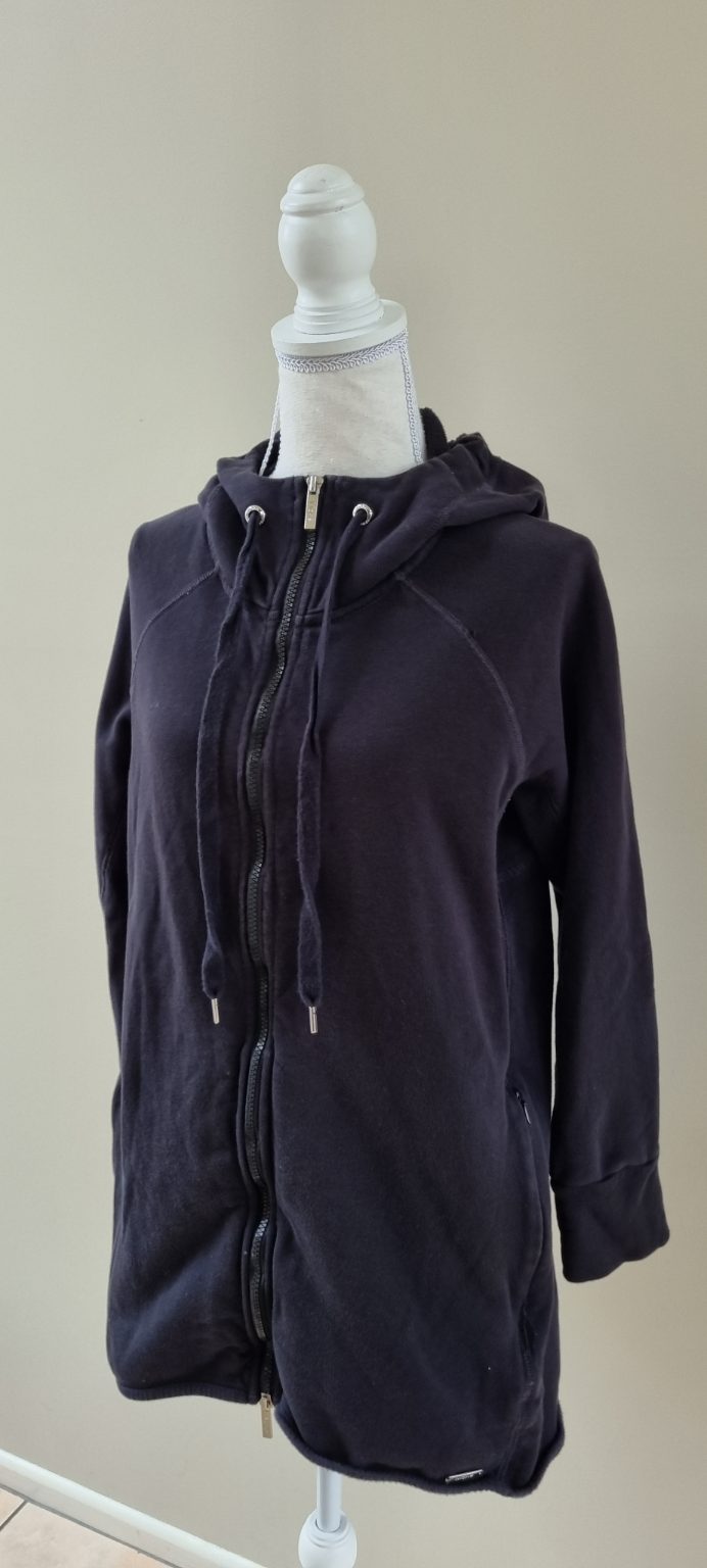 Moke Black Sweatshirt Hoodie Zip Jacket size S, image 2