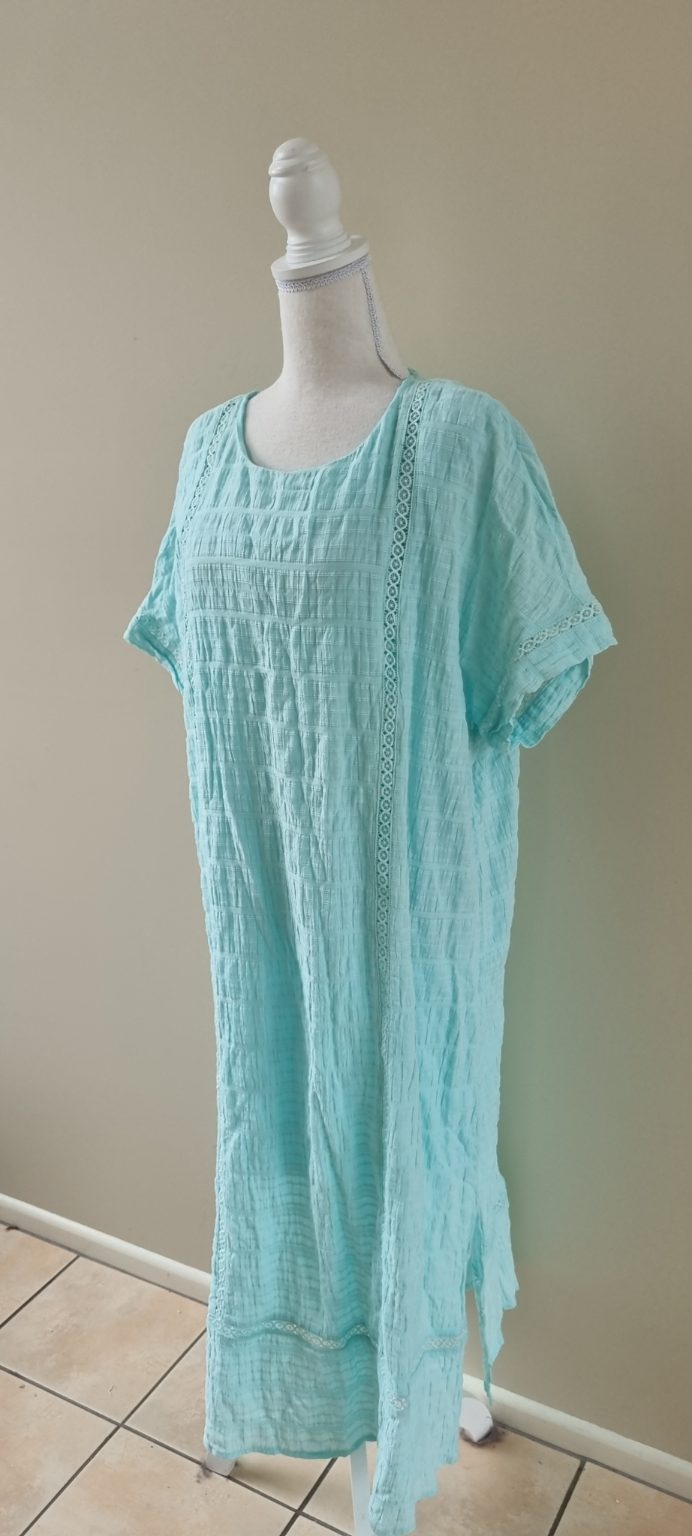 Blue Illusion Dress Size XL / 16, image 2