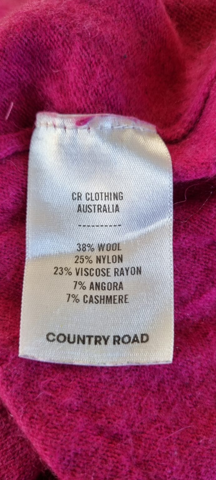 Country Road Cashmere Wool Blend Jersey Size M, image 4