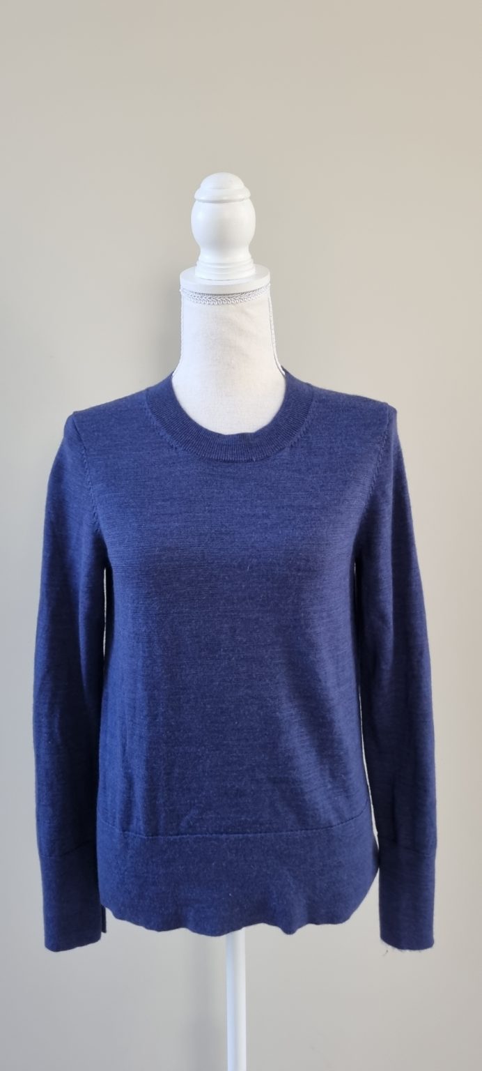Blue 100% Wool Jersey size 10