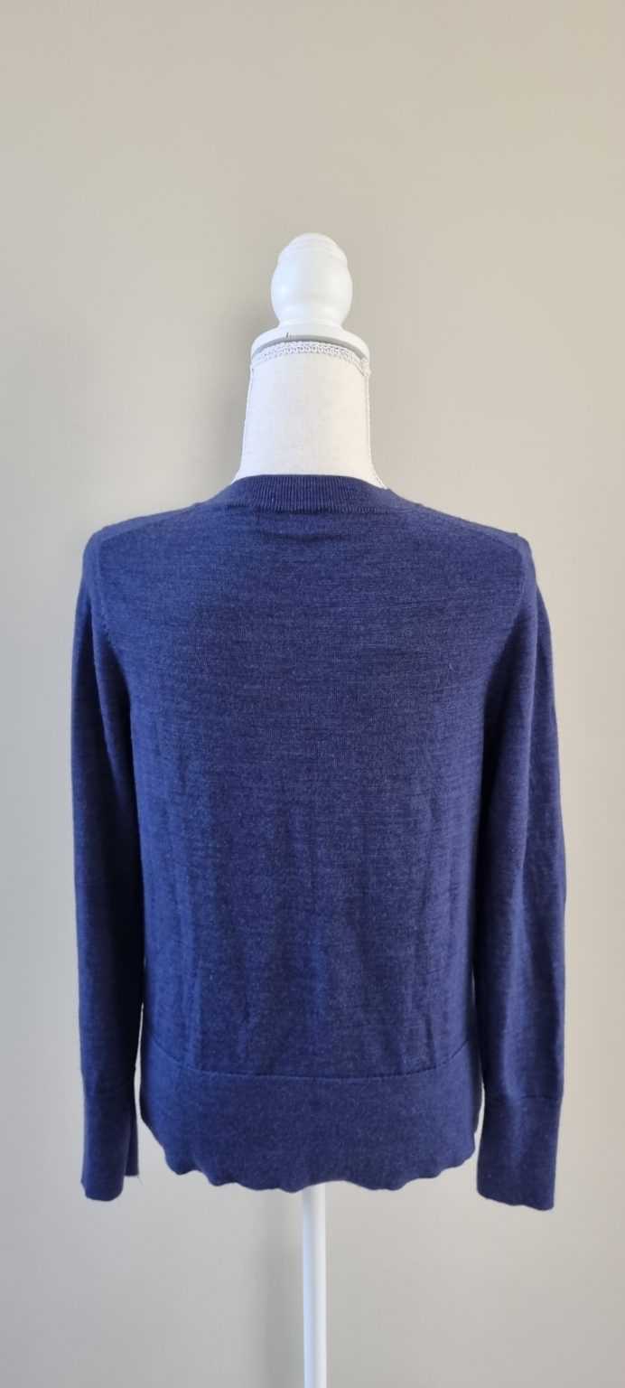 Blue 100% Wool Jersey size 10, image 3