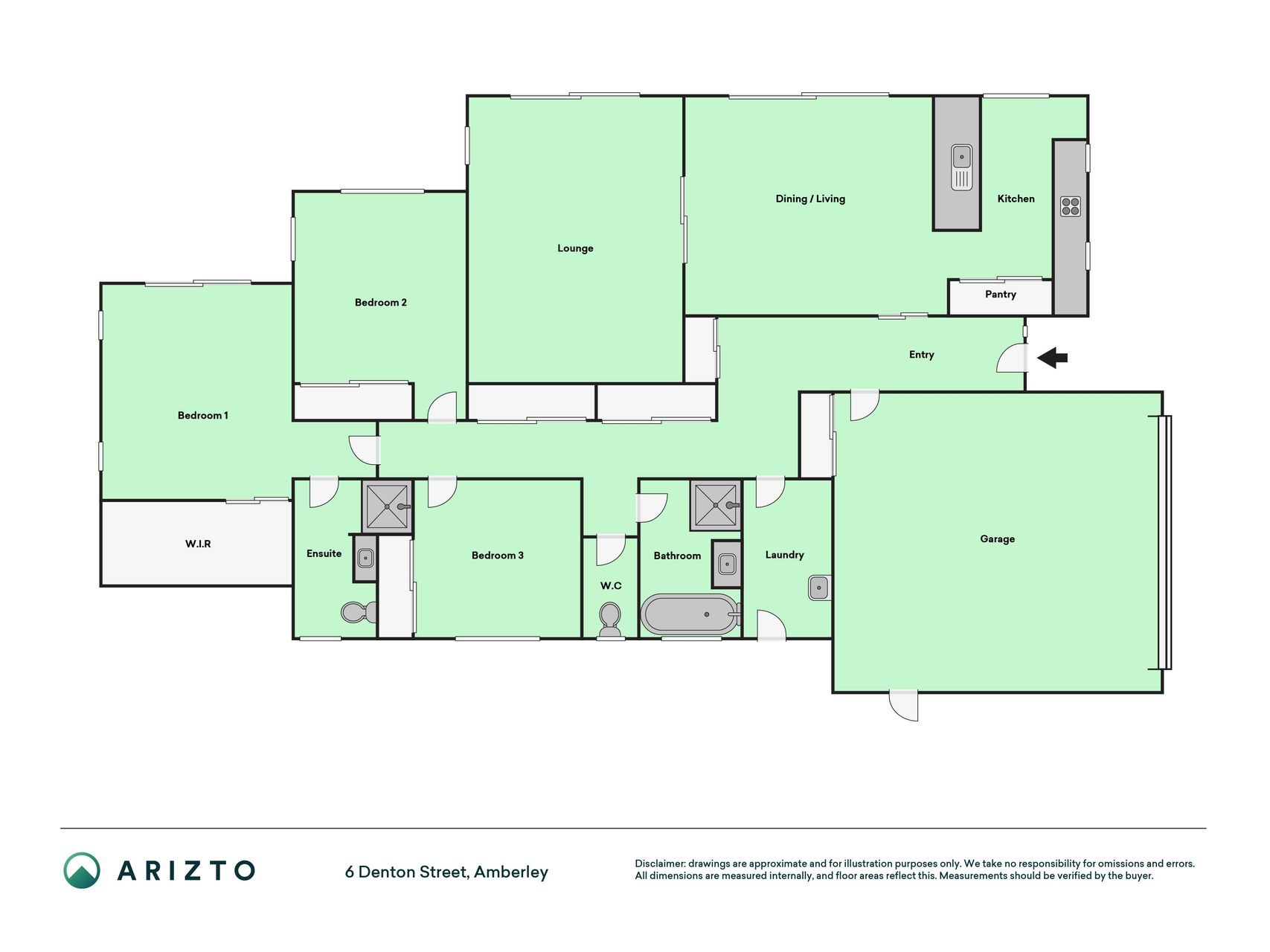 Modern, Comfortable, 3 Bed 2 Bath Home — slide 27