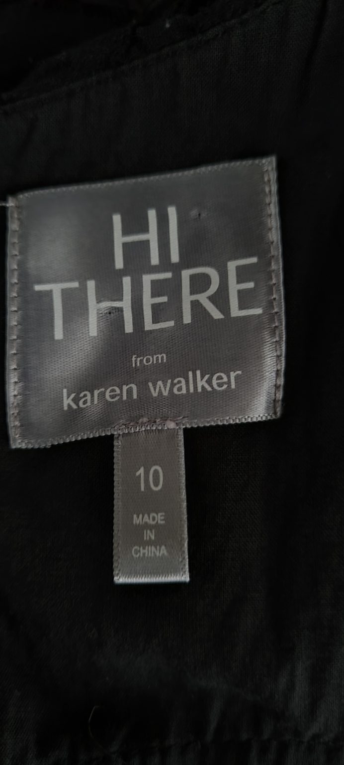 Karen Walker Hi There Black Dress size 10, image 4
