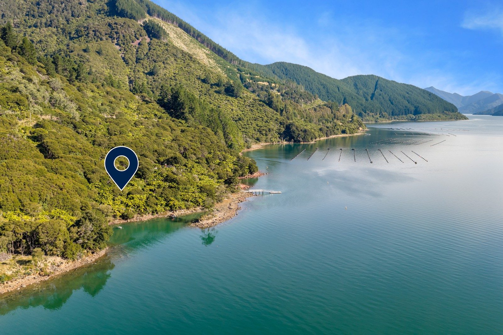 Yncyca Bay haven with mooring — slide 2