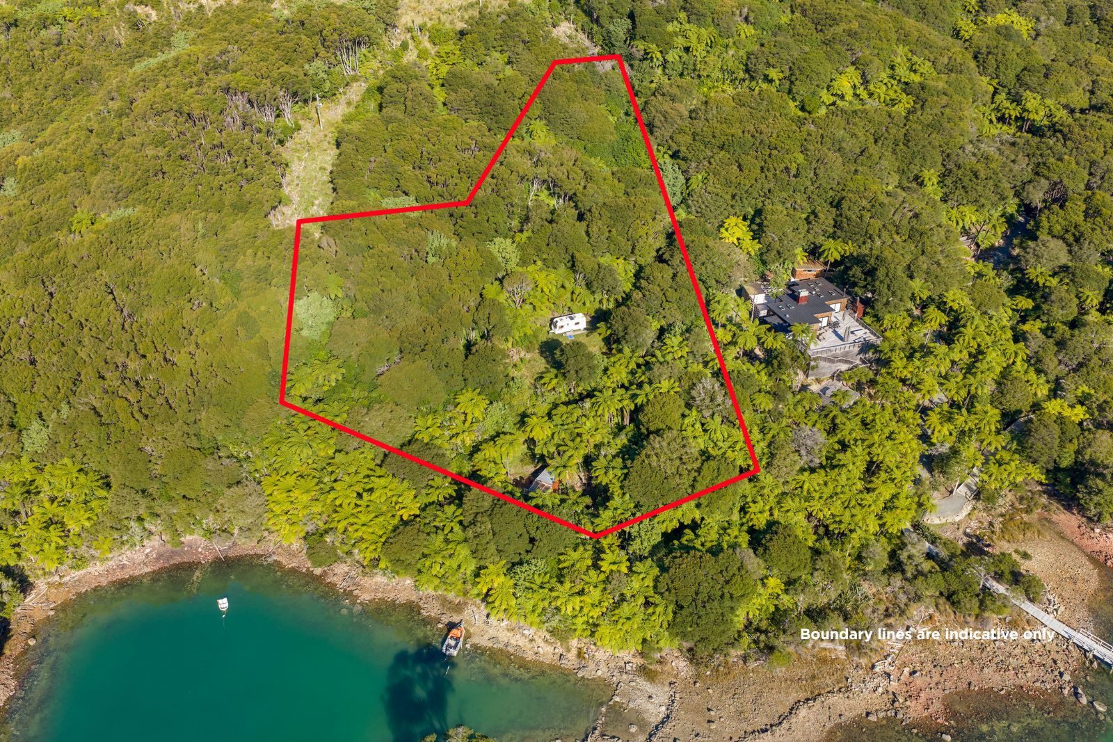 Yncyca Bay haven with mooring — slide 19