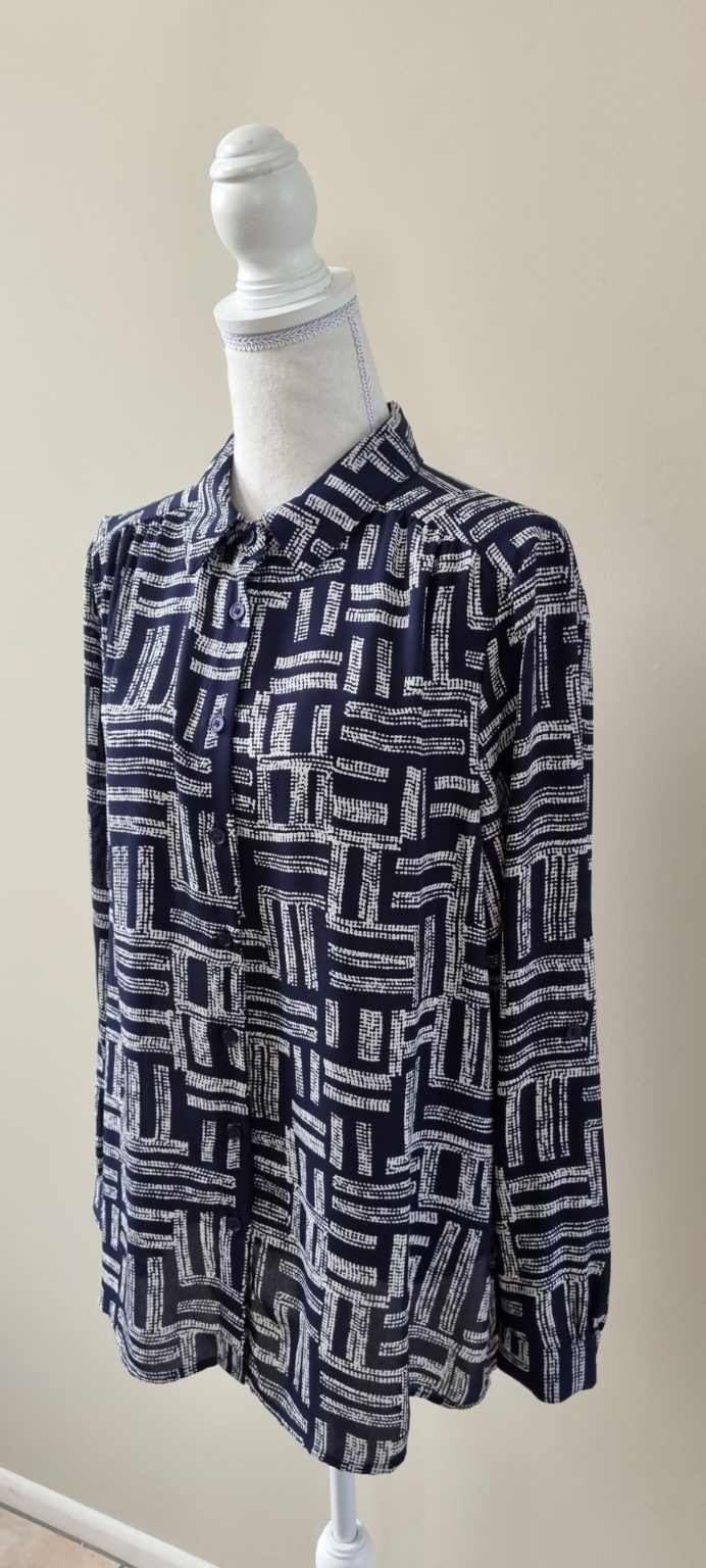 Oliver Black Tunic Shirt size 14, image 2