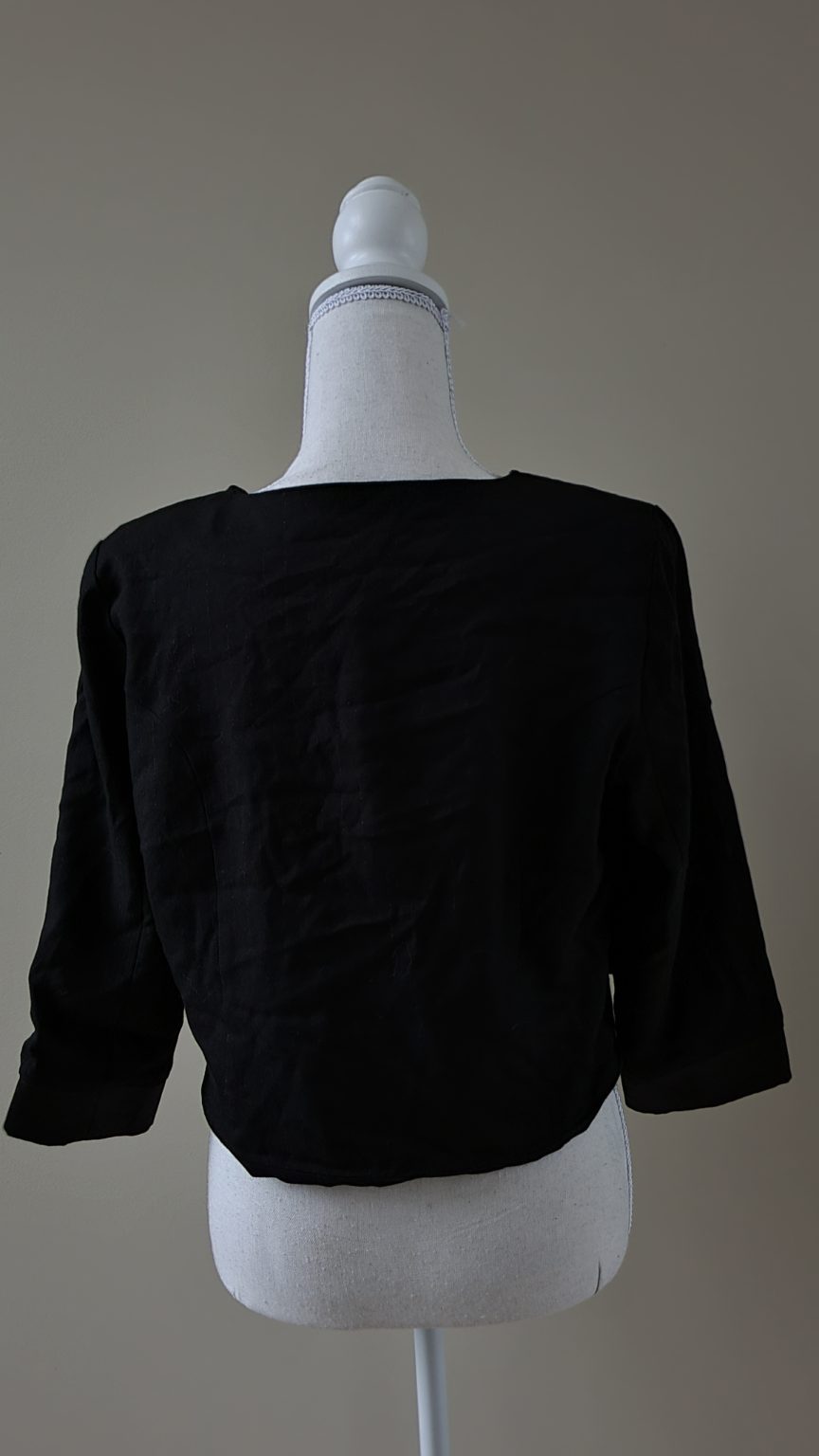 Repertoire Black Wool Blend Jacket size 10, image 3