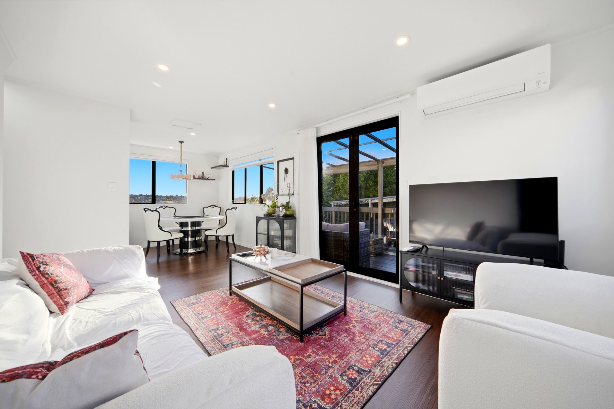 Modern Family Comfort + The Perfect Backyard! — slide 1