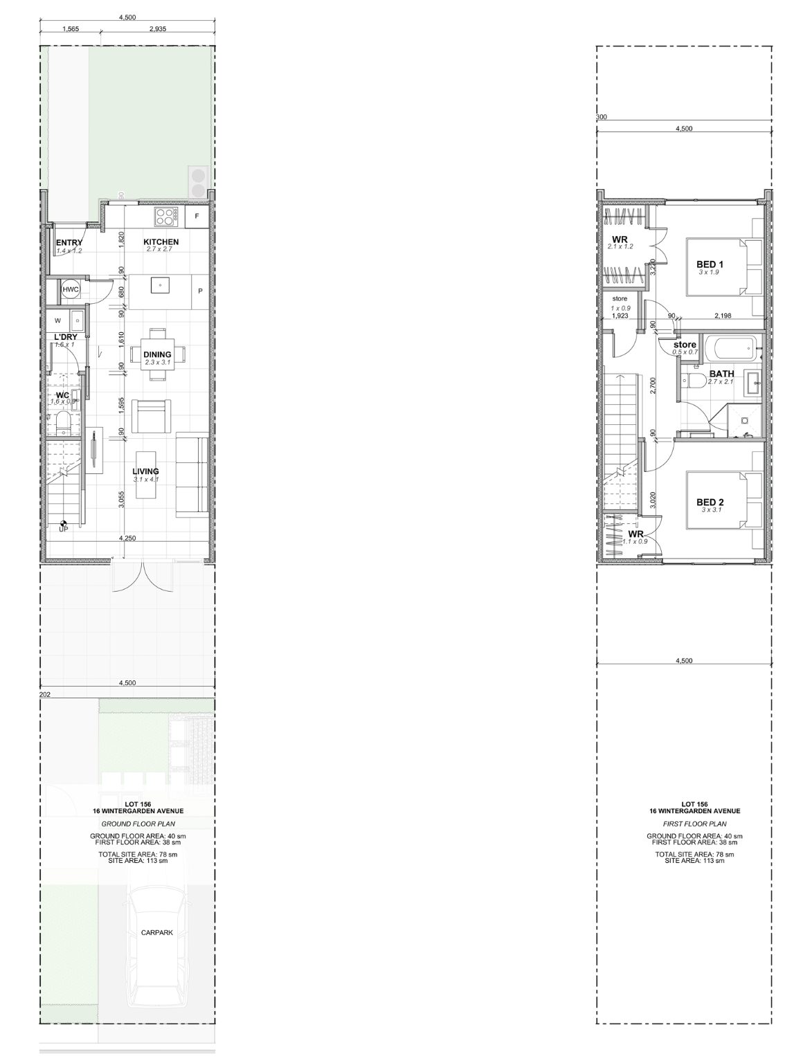 Modern 2 Bedroom Terrace in Park Green — slide 6