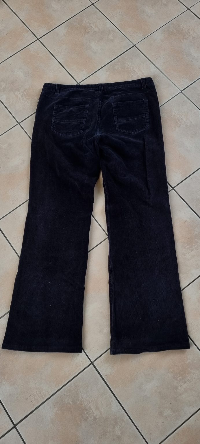 Ella J Black Corduroy Jeans Pants size 14, image 2