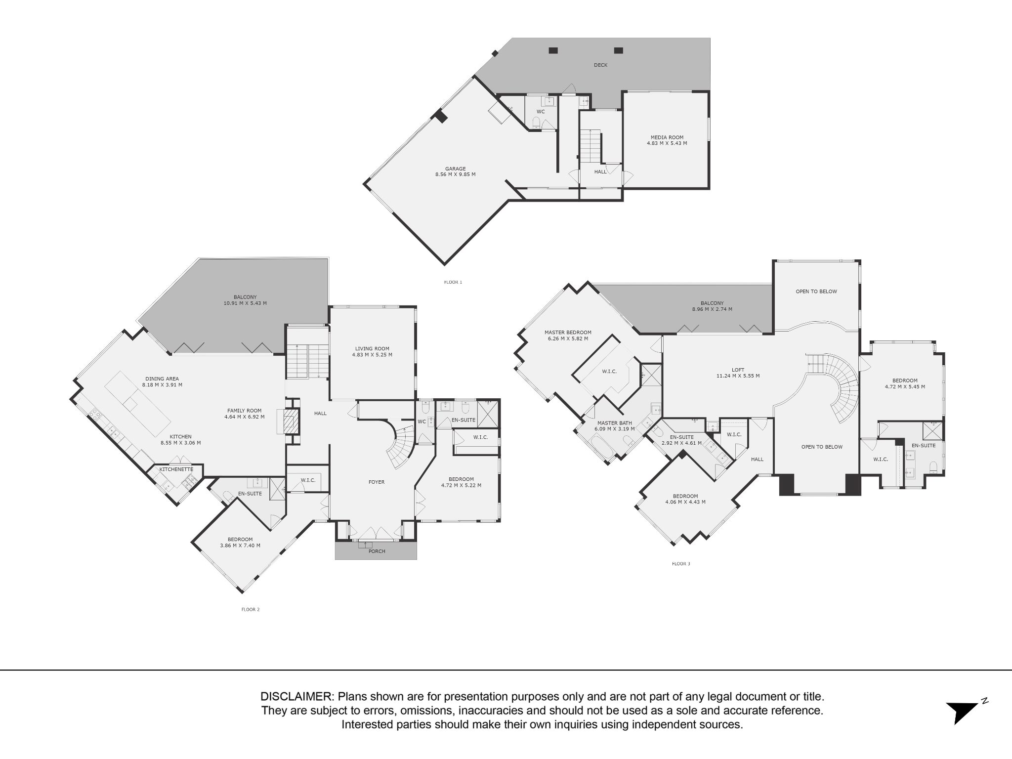 Almost 600m2 FLOOR AREA (Inc Balconies & Decking) — slide 30